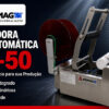 ROTULADORA SEMI AUTOMÁTICA COM DATADOR ABEMAG TSI 50D