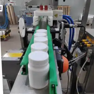 Detector de frasco parado com partida automática