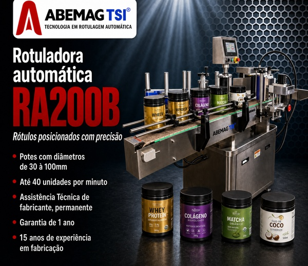 ROTULADORA AUTOMÁTICA ABEMAG TSI RA200B ROTULADORA AUTOMÁTICA ABEMAG TSI RA200B