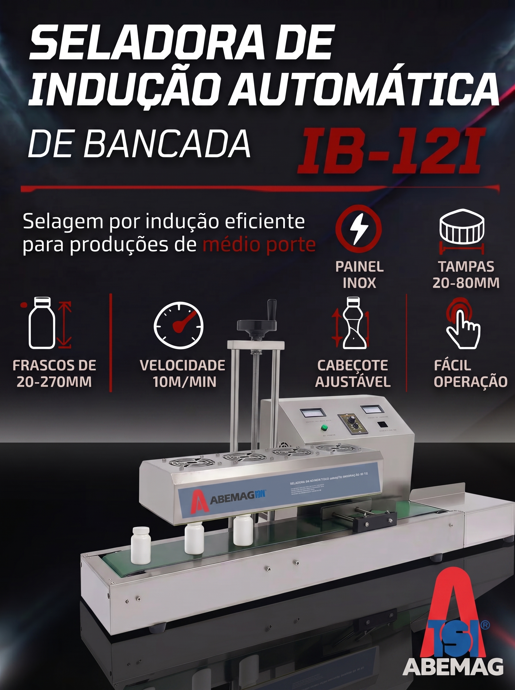 Seladora de indução ABEMAG TSI IB 12i