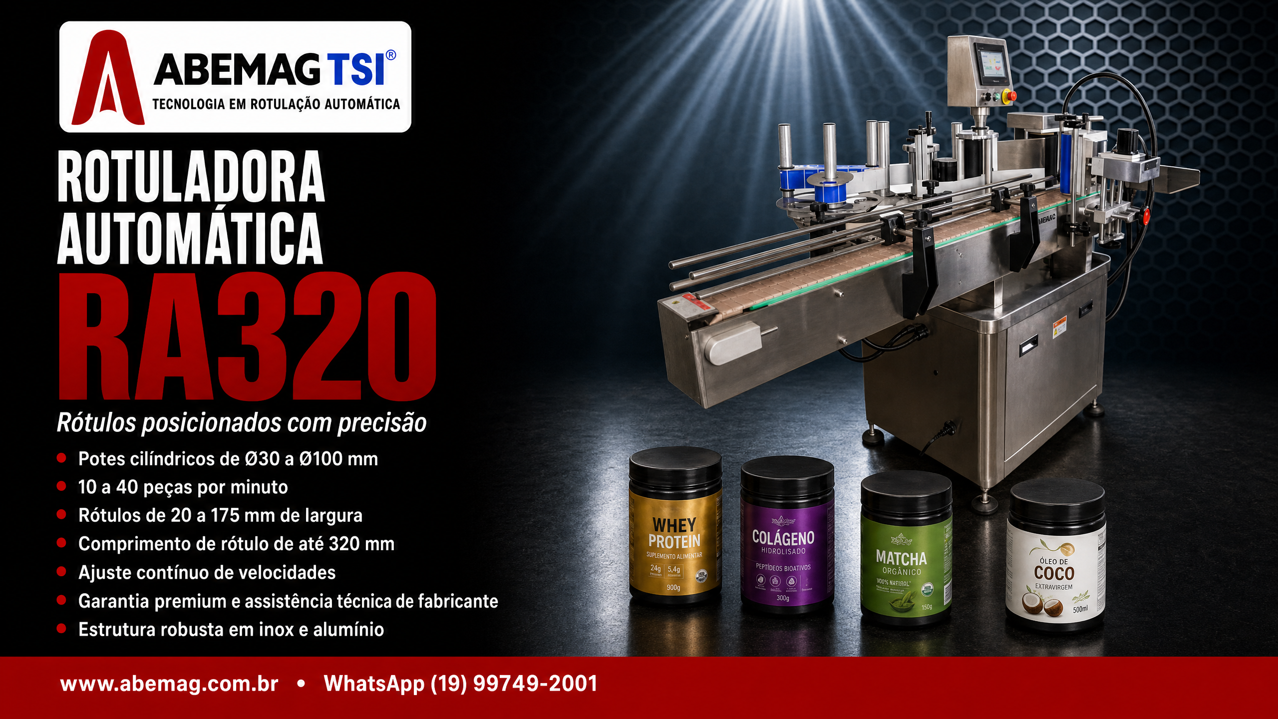 ROTULADORA AUTOMATICA ABEMAG TSI RA320B