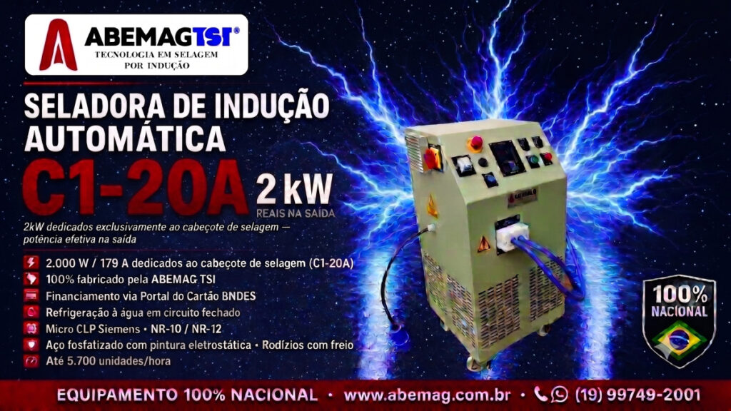 C1 20A SELADORA DE INDUÇÃO AUTOMÁTICA ABEMAG TSI red