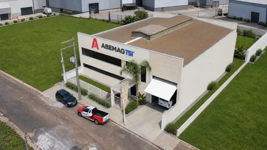 Vista aérea da fábrica ABEMAG TSI em Rio Claro-SP